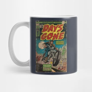 Mayhem at 180mph - Days Gone fan art comic cover Mug